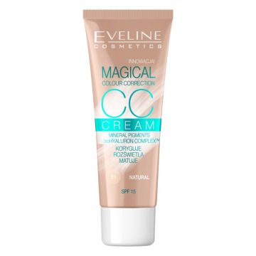 Eveline Cosmetics Magical Colour Correction krem CC SPF 15 odcień 51 Natural 30 ml
