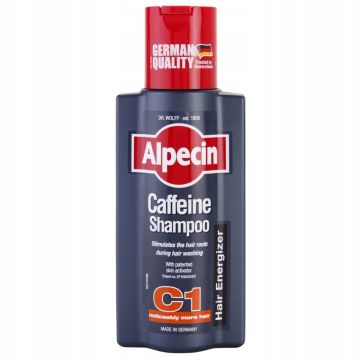 Alpecin Hair Energizer Coffeine Shampoo C1 szampon kofeinowy stymulujący wzrost włosów (Stimulates The Hair Roots During Hair Washing With Patented Skin Activator)  250ml