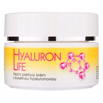 Bione Cosmetics Hyaluron Life nocny krem do twarzy z kwasem hialuronowym 51ml