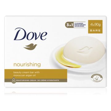 Dove Cream Oil mydło w kostce z olejkiem arganowym 4x100g