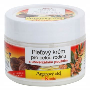 Bione Cosmetics Argan Oil + Karite krem do twarzy dla całej rodziny 260ml