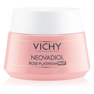 Vichy Neovadiol Rose Platinium rozświetlający i regenerujący krem na noc do skóry dojrzałej 50 ml