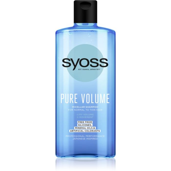 Syoss Pure Volume szampon micelarny na objętość bez silikonów 440ml 