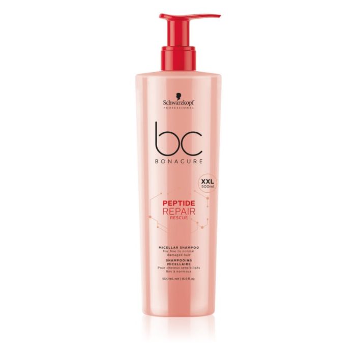 Schwarzkopf Professional BC Bonacure Peptide Repair Rescue szampon micelarny do włosów zniszczonych 500ml