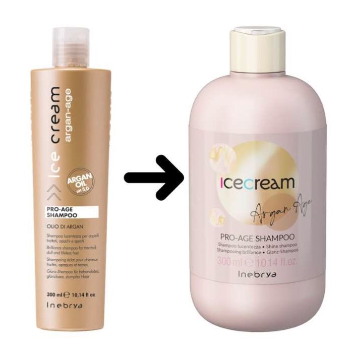 Inebrya Argan-Age szampon arganowy do nabłyszczenia (Brilliance Shampoo for Treated, Dull and Lifeless Hair)  300ml
