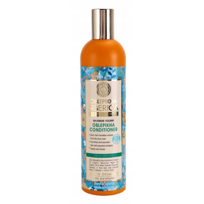 Natura Siberica Sea-Bucktorn odżywka do maksymalnej objętości włosów 400ml