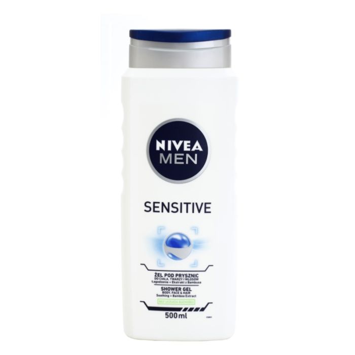 Nivea Men Sensitive żel pod prysznic do twarzy, ciała i włosów 500ml