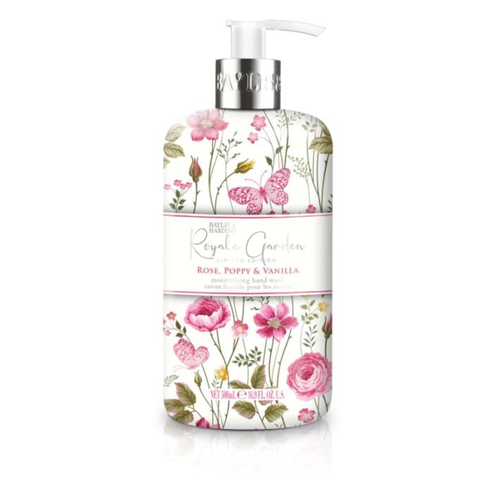 Baylis & Harding Royale Garden Rose, Poppy & Vanilla mydło w płynie 500ml 
