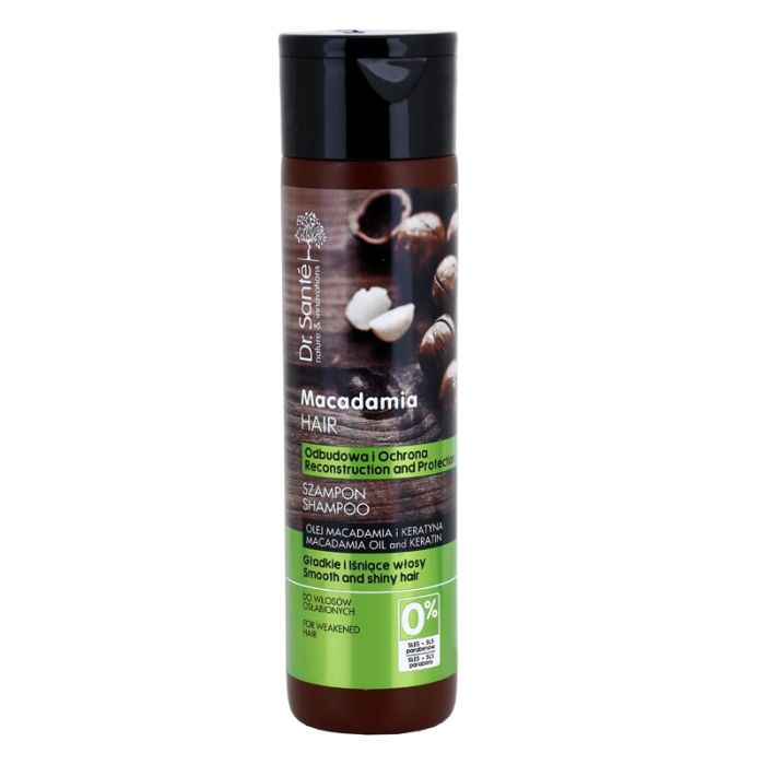 Dr. Sante Macadamia szampon włosy słabe (Macademia Oil and Keratin, Reconstruction and Protection)  250ml