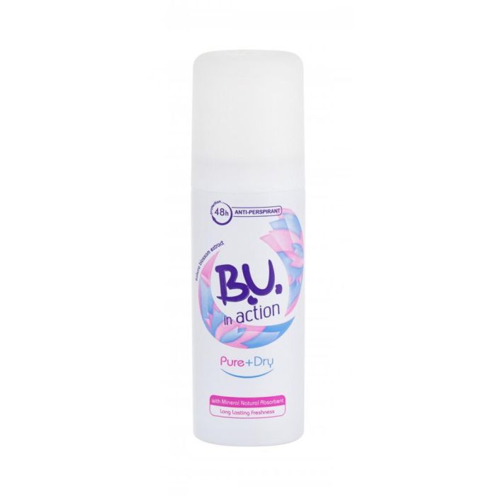 B.U. In Action Pure+Dry dezodorant spray 50ml dla Pań