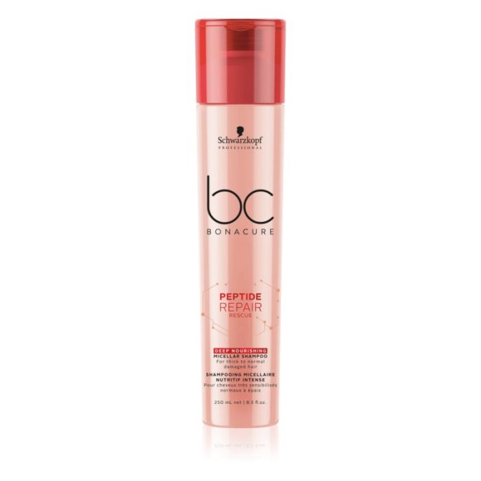 Schwarzkopf Professional BC Bonacure Peptide Repair Rescue odżywczy szampon micelarny do włosów trudno poddających się stylizacji 250ml