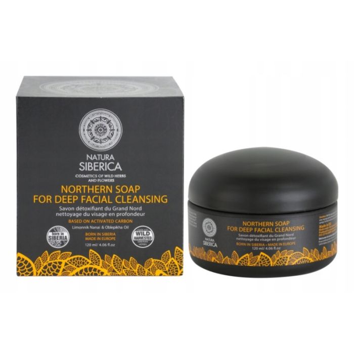 Natura Siberica Wild Herbs and Flowers mydło detoksykujące do twarzy  głęboko oczyszczające 120ml