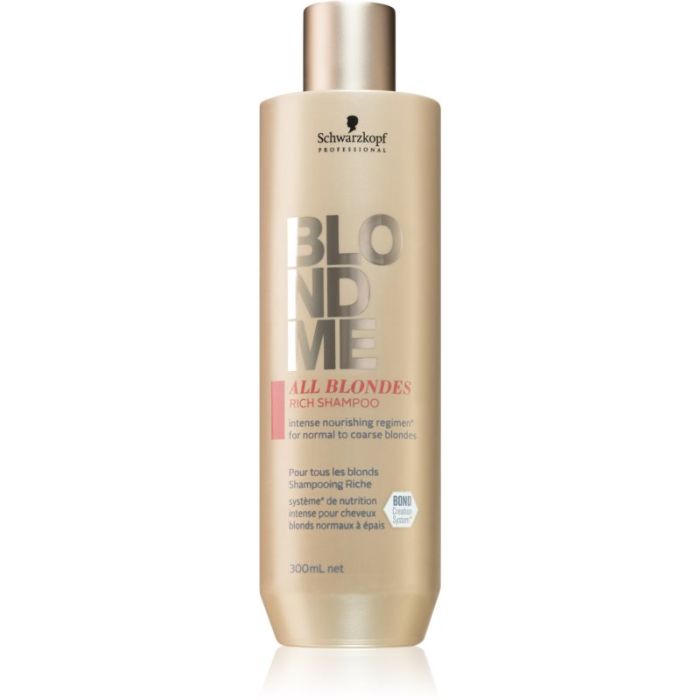 Schwarzkopf Professional Blondme All Blondes Rich szampon odżywczy do włosów grubych 300ml 