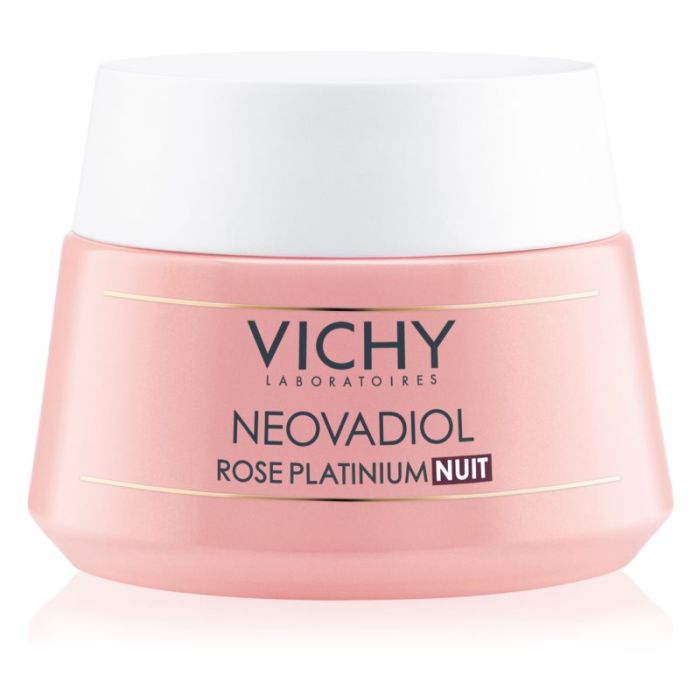 Vichy Neovadiol Rose Platinium rozświetlający i regenerujący krem na noc do skóry dojrzałej 50 ml