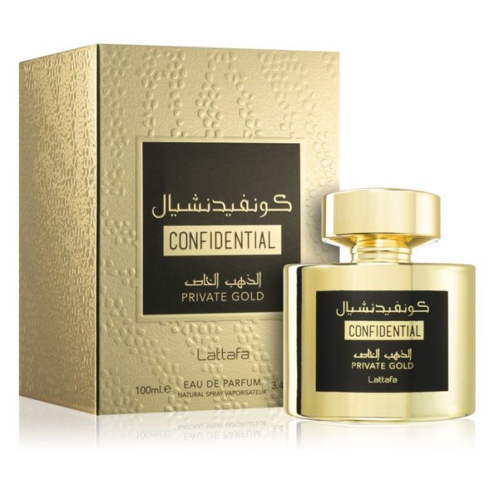 Lattafa Confidential Private Gold woda perfumowana 100ml unisex
