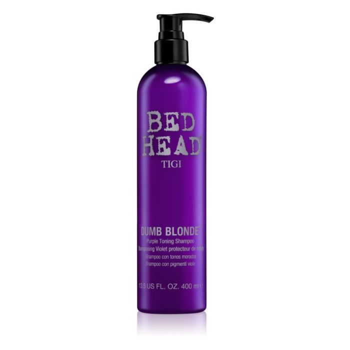 TIGI Bed Head Dumb Blonde fioletowy szampon tonujący do włosów blond 400ml