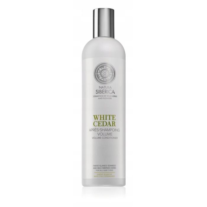 Natura Siberica Siberie Blanche White Cedar odżywka nadająca objętość do wszystkich rodzajów włosów 400ml