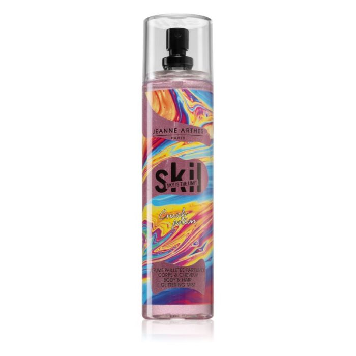 Jeanne Arthes Skil Toxic Love Crush Potion perfumowana mgiełka do ciała z brokatem 250ml dla Pań