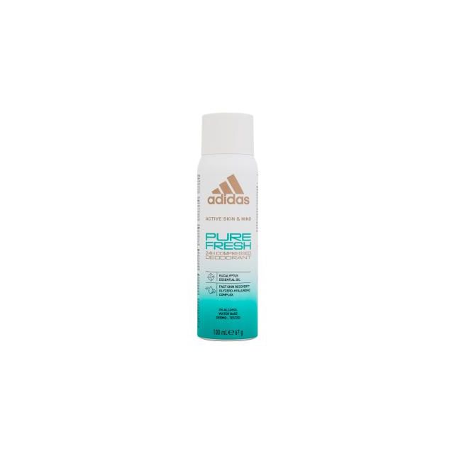 Adidas Pure Fresh Dezodorant w sprayu o zapachu eukaliptusa 100ml dla kobiet