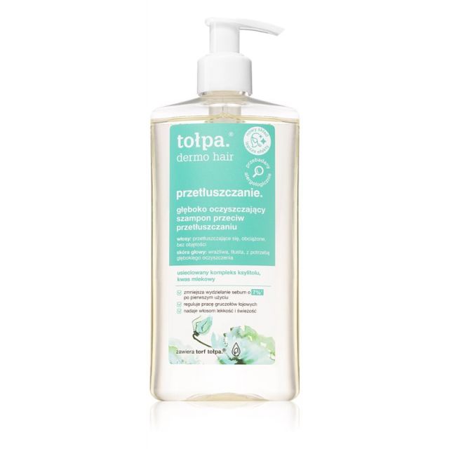 Tołpa Dermo Hair szampon dogłębnie oczyszczający do włosów przetłuszczających 250ml 