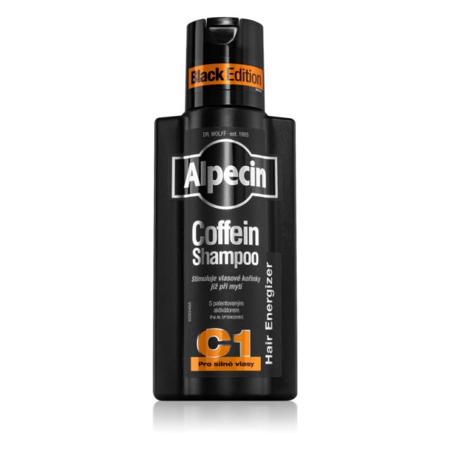 Alpecin Coffein Shampoo C1 Black Edition szampon kofeinowy dla mężczyzn stymulujący wzrost włosów 250ml dla Panów