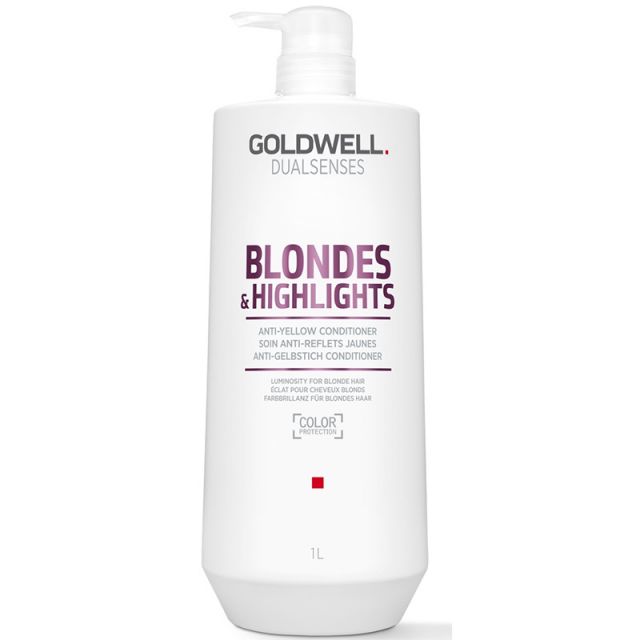 Goldwell Dualsenses Blondes & Highlights odżywka do blond włosów neutralizujący żółtawe odcienie 1000ml