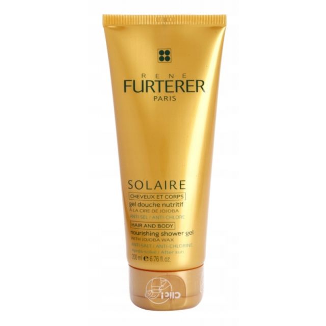 Rene Furterer Solaire szampon odżywczy do włosów osłabionych działaniem chloru, słońca i słonej wody (With Jojoba Wax)  200ml